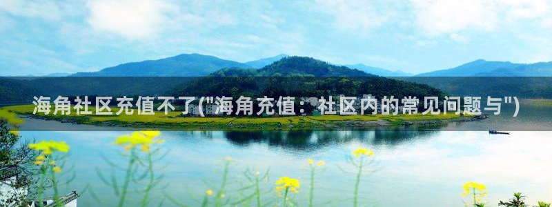 海角社区4216：海角社区充值不了(\